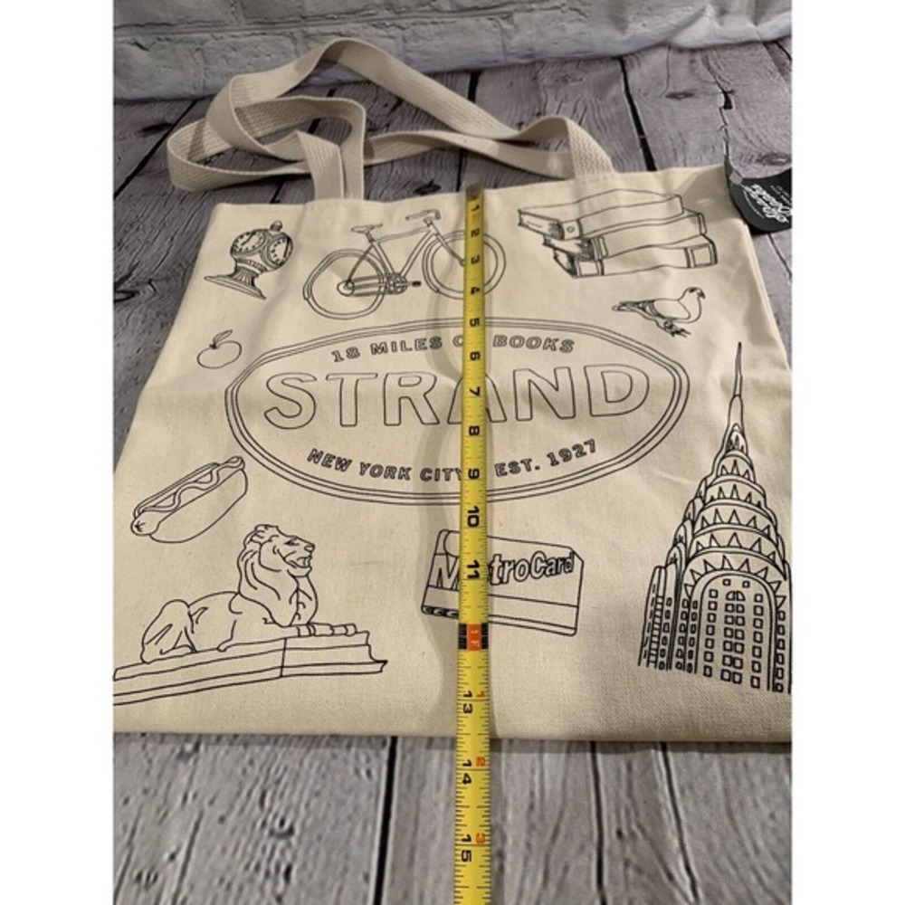 Strand Book‎ Store NY Tote!-18 Miles Of Books! NEW WITH TAGS METRO TAXI LIBERTY - Picture 13 of 14